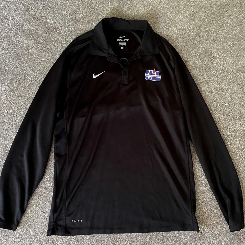 NIKE UIL Dry Fit Lightweight Black Pullover 3/4 Pullover Sweater Sport - L